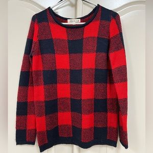 Buffalo plaid sweater
